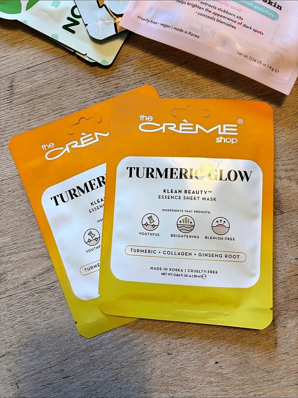 Klean Beauty Turmeric Glow Face Mask NWT